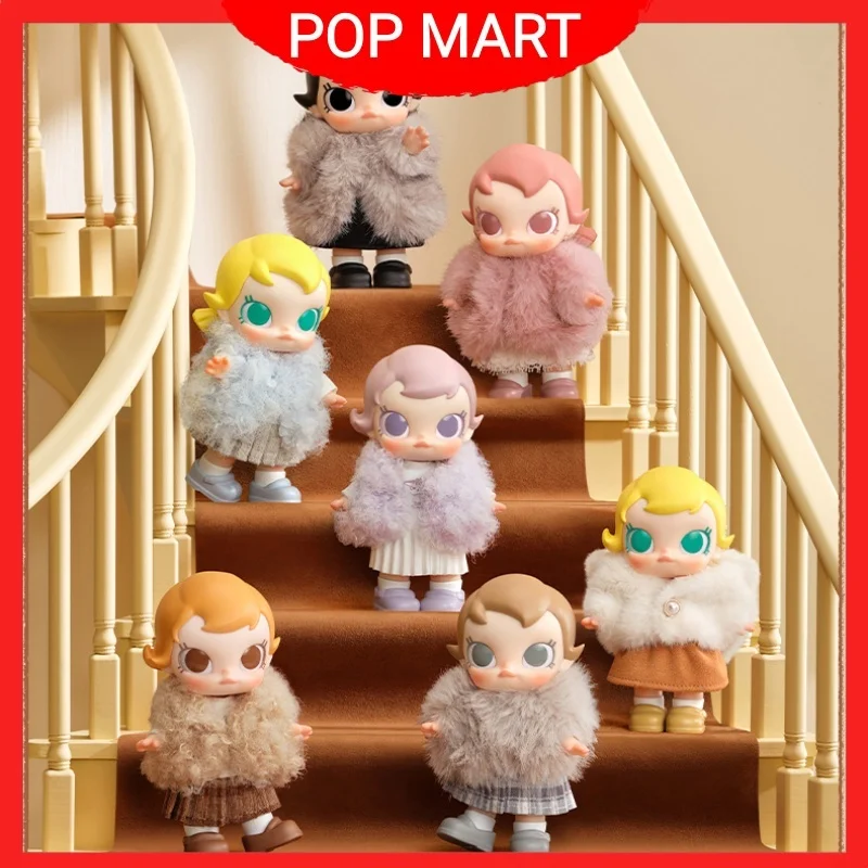 Фото Новый Popmart Baby Molly Winter Fit Check Series слепая коробка плюшевая сумка очаровательный брелок модная игрушка украшение рождественские подарки для детей №2