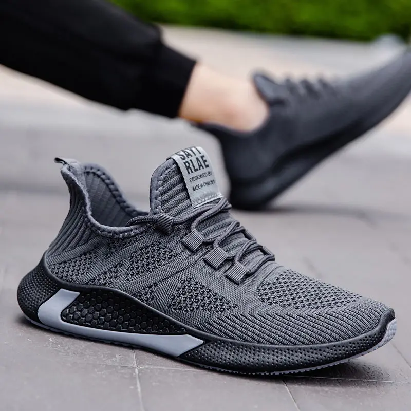 Hot Sale Men's Casual Shoes Mesh Breathable Light Spring Autumn Men Sneakers Comfortable Soft Flat Shoes Outdoor Mens Shoes