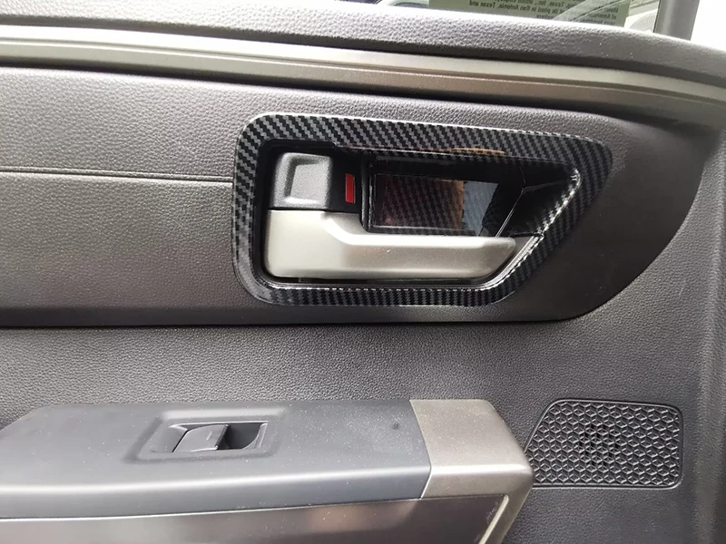 Для Toyota Tundra XK70 2022 2023 стиль из углеродного волокна внутренняя дверная ручка крышка