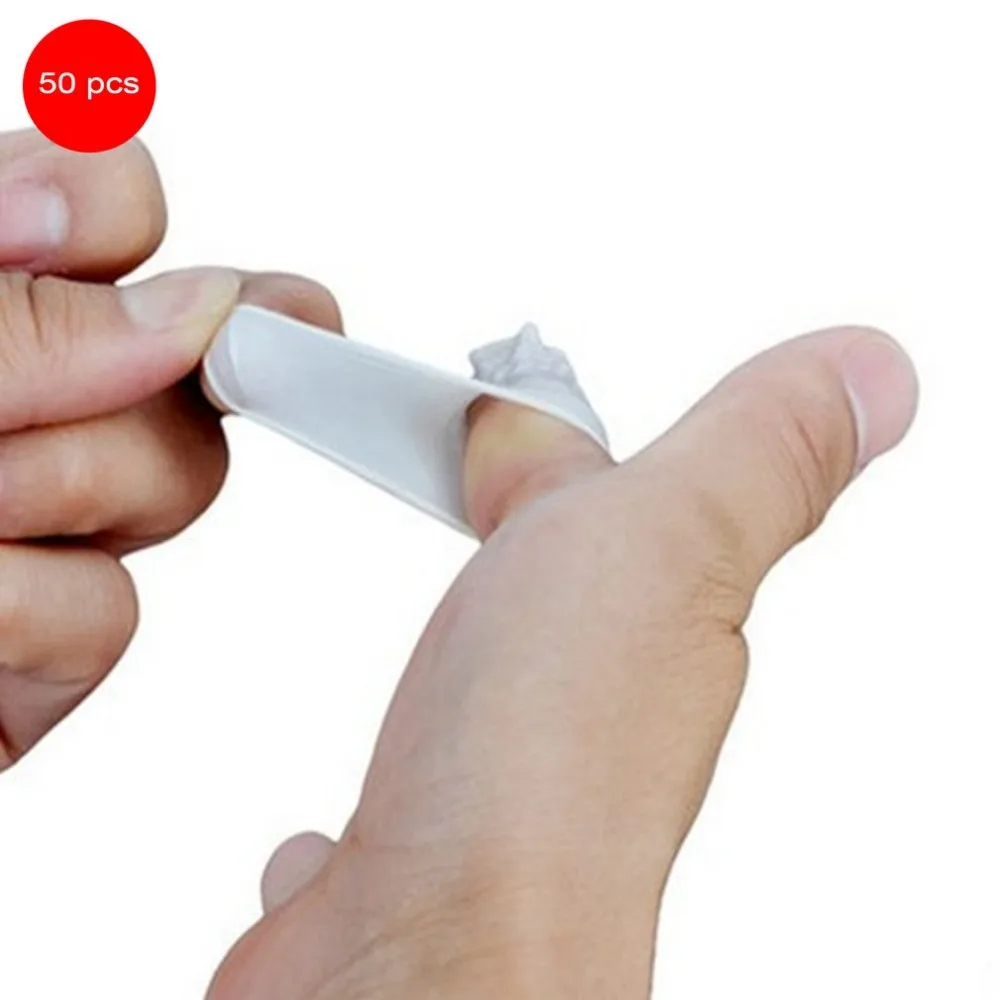 50 шт./компл. антистатические напальчники из натурального латекса практичный