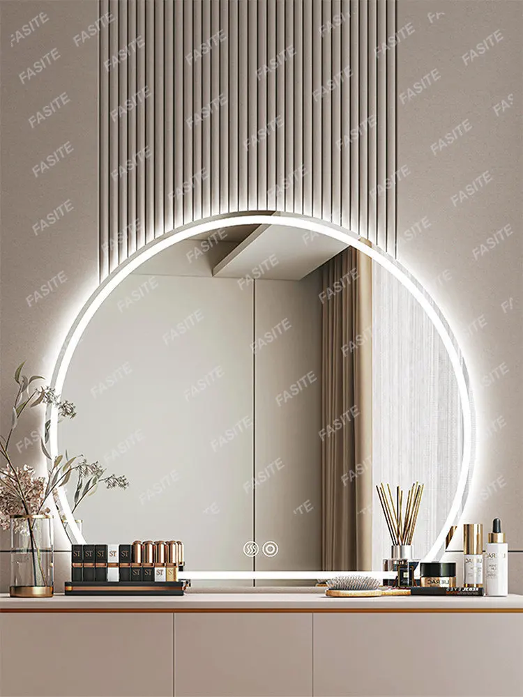 Зеркало-комод настенное с подсветкой Светящееся косметическое зеркало