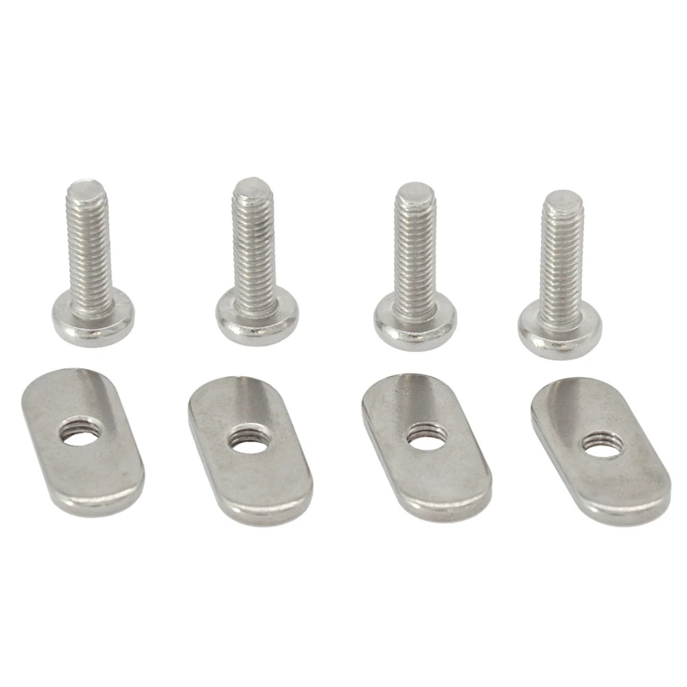 

Slider Nut Track Nut Sporting Goods Kayak Canoe M6 Rail Mounting System Silver Accessories Stainless Steel Screw