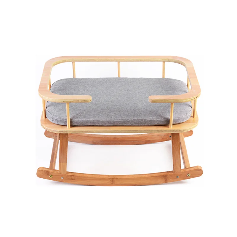 

Indoor Wooden Comfy Pet Nest Sleeping Wood Shelf Swing Rocking Cat Bed