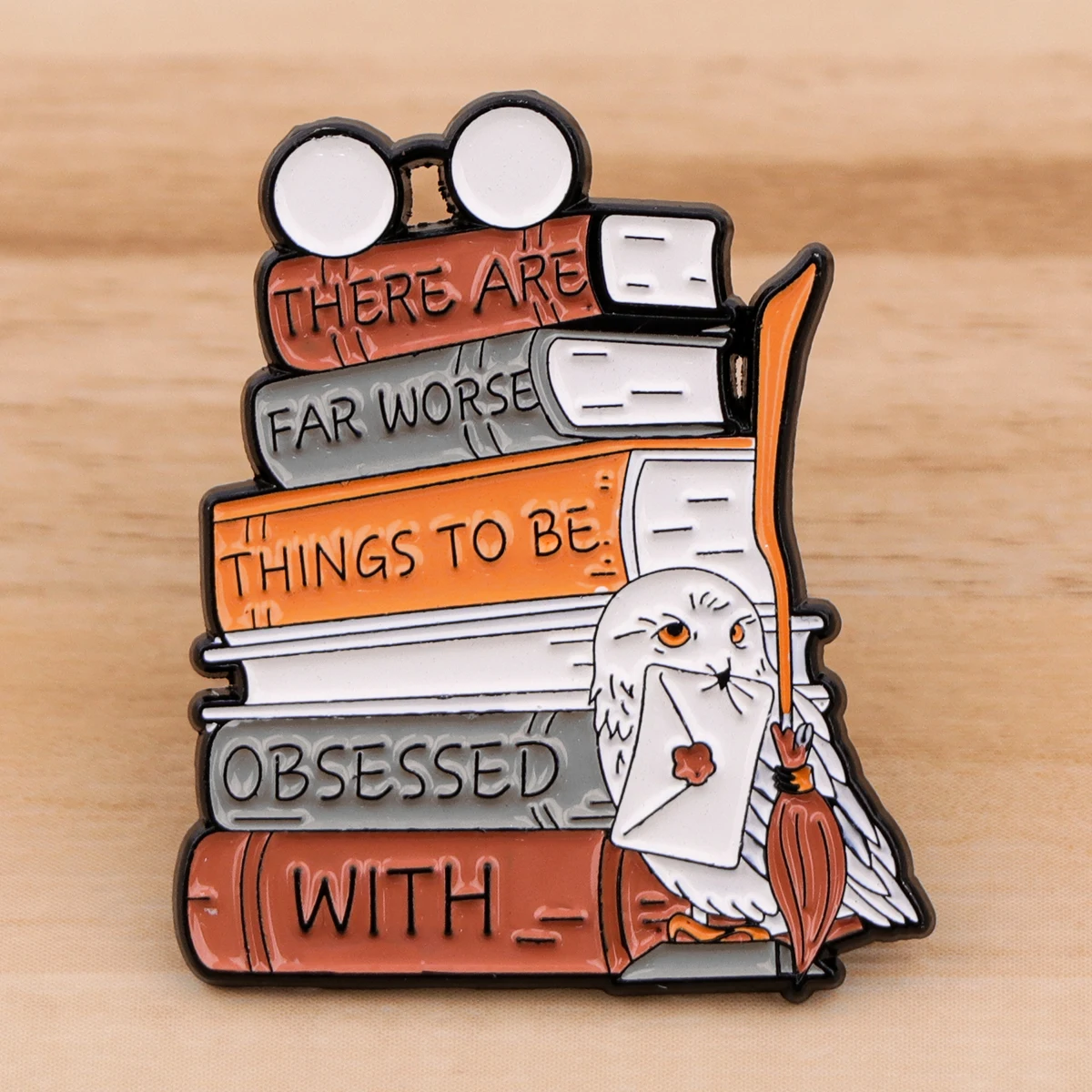 Фэнтезийные значки с волшебной совой металлические булавки для лацканов рюкзака