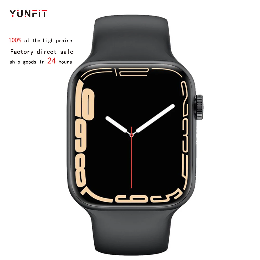 

Оригинальные Смарт-часы YUNFIT P7 Серия 7 Bluetooth вызовы пульсометр голосовой помощник управление музыкой пользовательские часы poco для мужчин и ж...