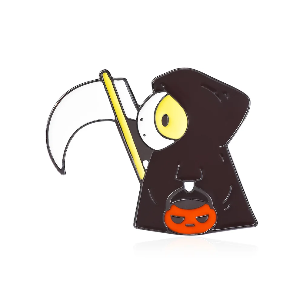 

Hot Sale Capybara Enamel Pin Punk Funny Cute Devil Sickle Capybara Animal Brooch Knapsack Hat Badge Metal Collection