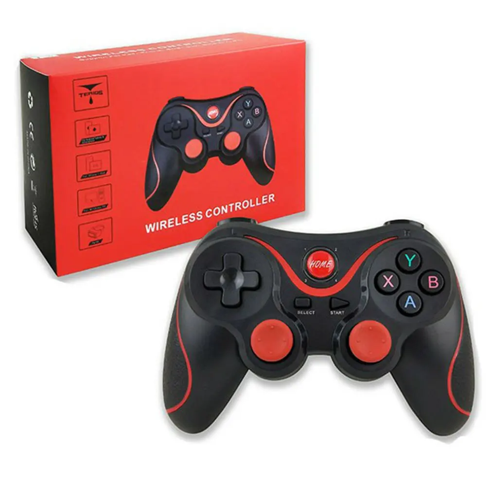 

Беспроводная команда T3 для ПК Игр поддерживает беспроводной джойстик для мобильных телефонов планшетов и телевизоров Беспроводная команд...