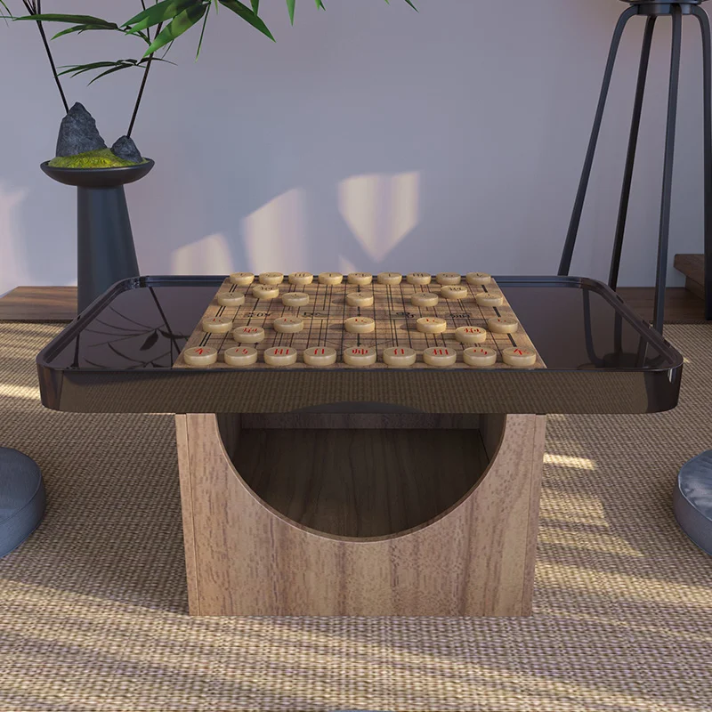 Стол для эркера Go Набор шахматных столов Gobang Черно-белые шахматные фигуры