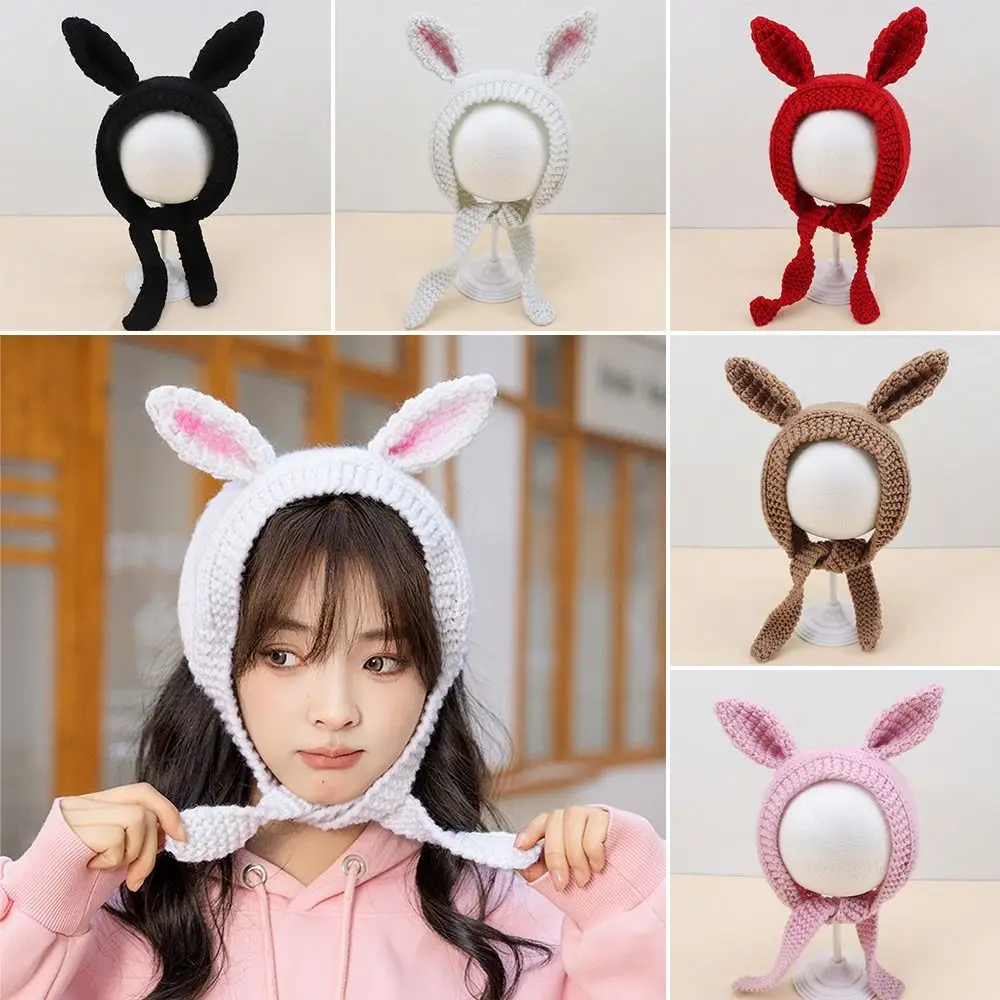 

Модная Милая Повседневная Женская плюшевая шапка с зернистыми ушками кролика