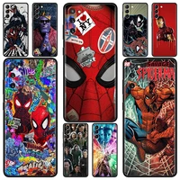 black case for samsung galaxy s21 ultra s22 plus s20 fe waterproof smartphone cover s10 s8 s9 note 20 funda deadpools spider man