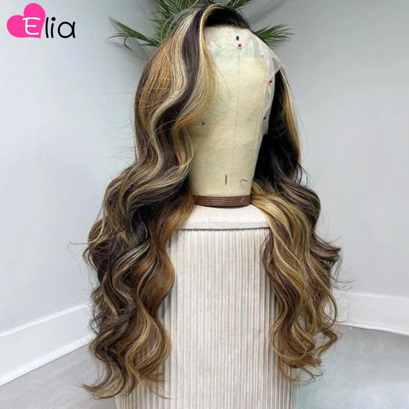 

Elia 4x4 парик с застежкой на сетке, парик из человеческих волос, волнистые волосы без повреждений, перуанские человеческие волосы для женщин, в...