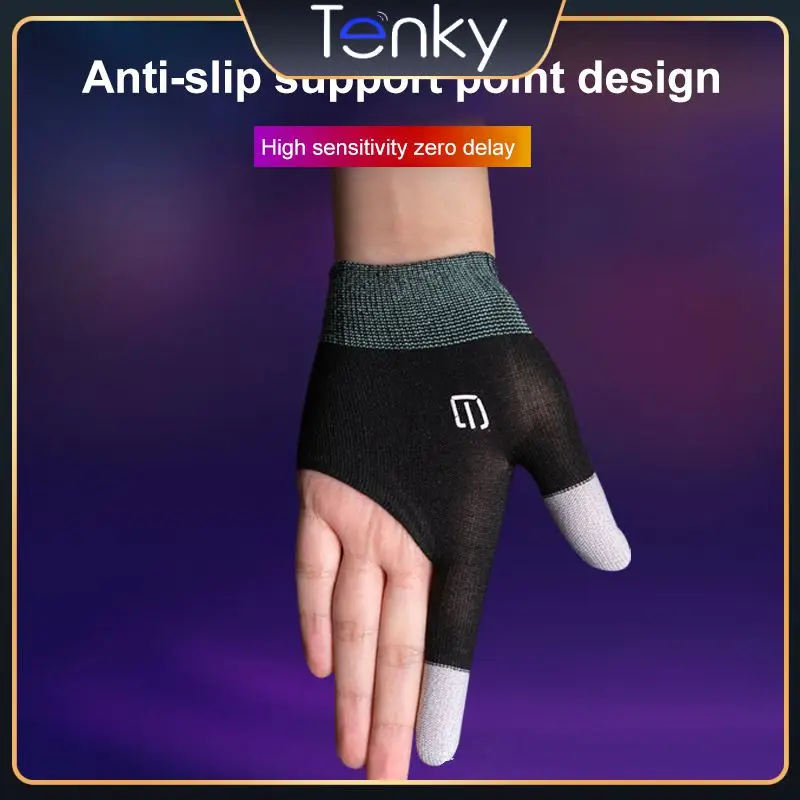 

Cell Phones Game Controller Anti Slip Sensitive Thumb Sleeve Gloves Sensitive Touch Screen Sweat Proof Finger Sleeves Breathable