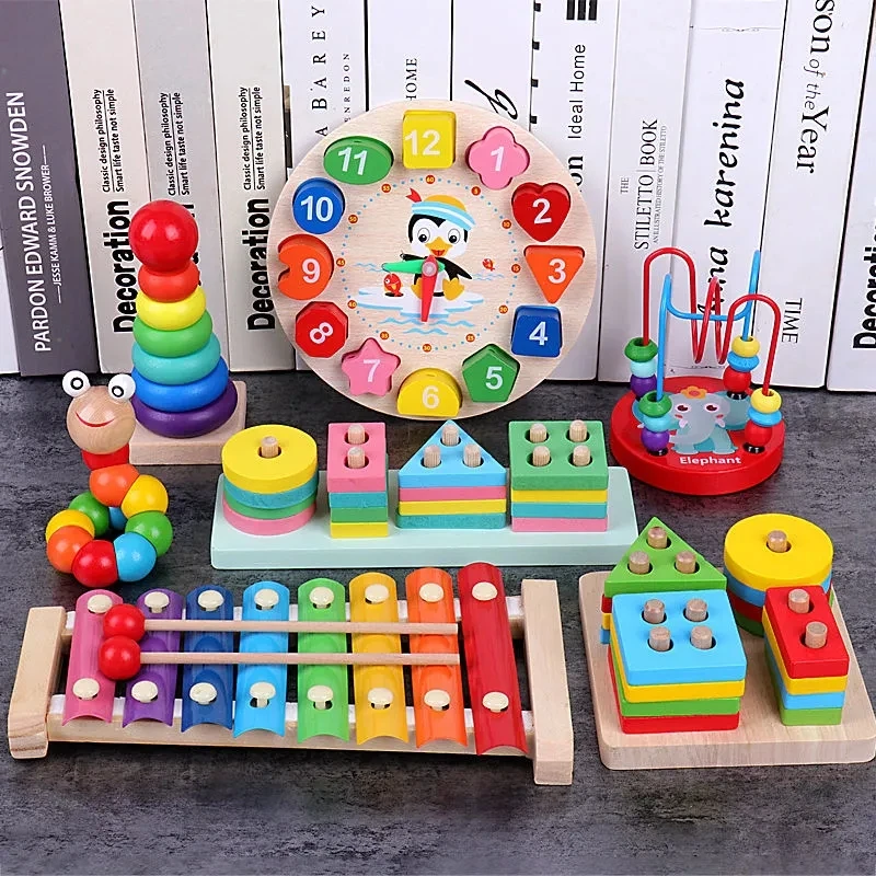 

Детские игрушки Монтессори, Детские Игрушки для развития детской одежды, подарок для детей 1, 2, 3 года