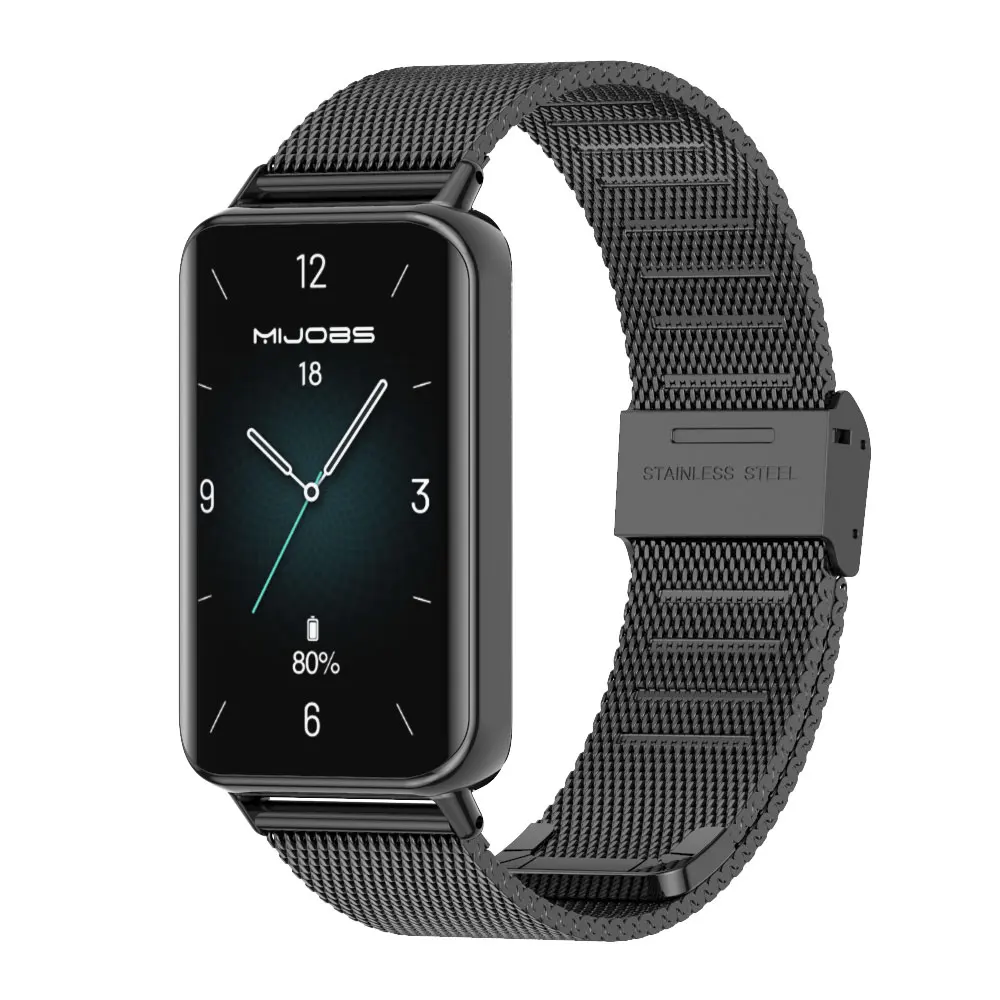 Фото Ремешок для Honor Band 9/10 браслет для Honor Band 10 миланский металлический ремешок, модный сменный ремешок для смарт-браслета. №4