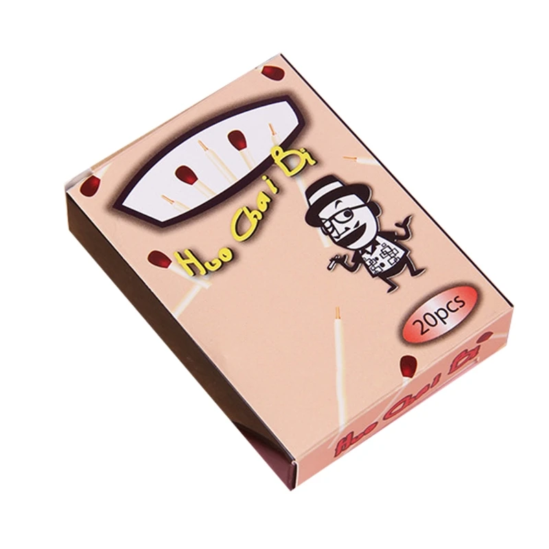 

B36C 20 Pcs Cartoon Ballpoint Pens Set Novelty Writing Pen Mini Matches-shaped Pens