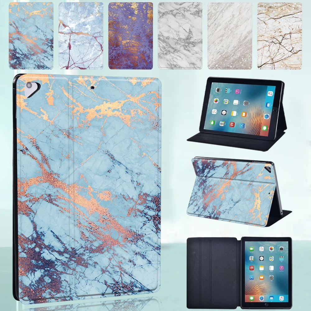 

Marble Case for IPad Air 5 2022/Air 4th 10.9 Inch Pu Leather for IPad Air 1 Air 2 9.7" Stand Tablet Clip Full Coverage Cover