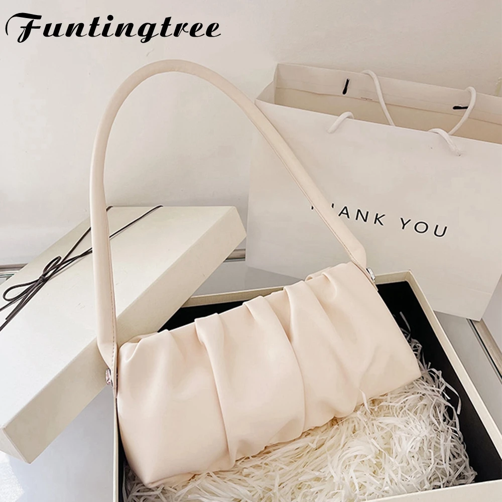 

Cloud Fold Shoulder Bag Underarm Bag French Niche Texture Popular Small Bag Female New Trend Handbag Bags for Women