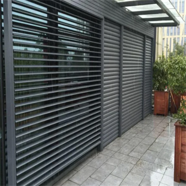 Автоматические Алюминиевые жалюзи для наружных от солнца и водонепроницаемая