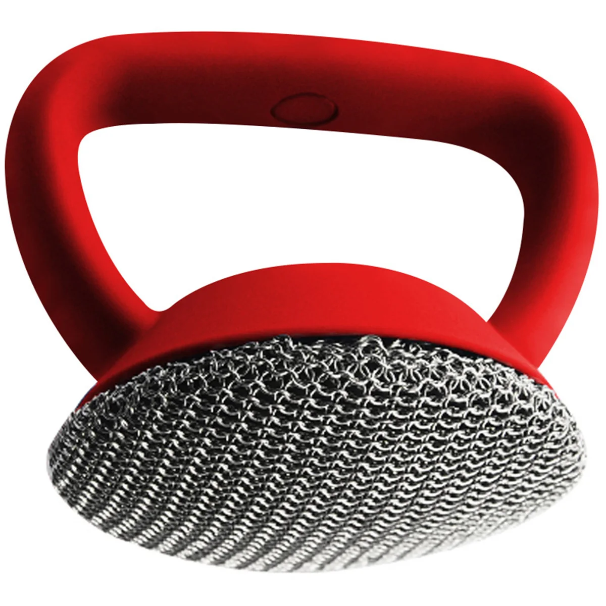 

Cast Iron Scrubber 316 Stainless Steel Cast Iron Scrubber with Handle Steel Wool Scrubber Round Chainmail Scrubber Brush to