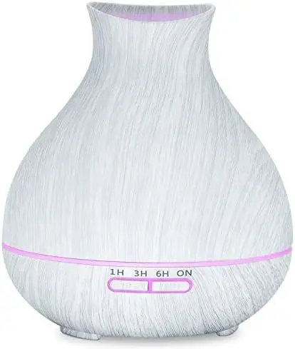 

Difusor de aceite esencial de 550 ml, difusor de con temporizador de humidificador de vapor frío para habitaciones grandes, ho
