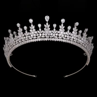 tiara and crown hadiyana new vintage classic ladies bridal wedding zircon hair ornament bc6441 bijoux de cheveux