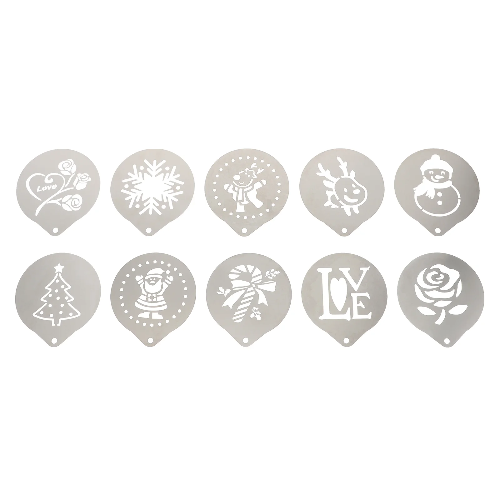 

Stencils Coffee Template Christmas Cakestencil Baking Decorating Latte Cookie Templates Barista Snowmanholiday Cooking