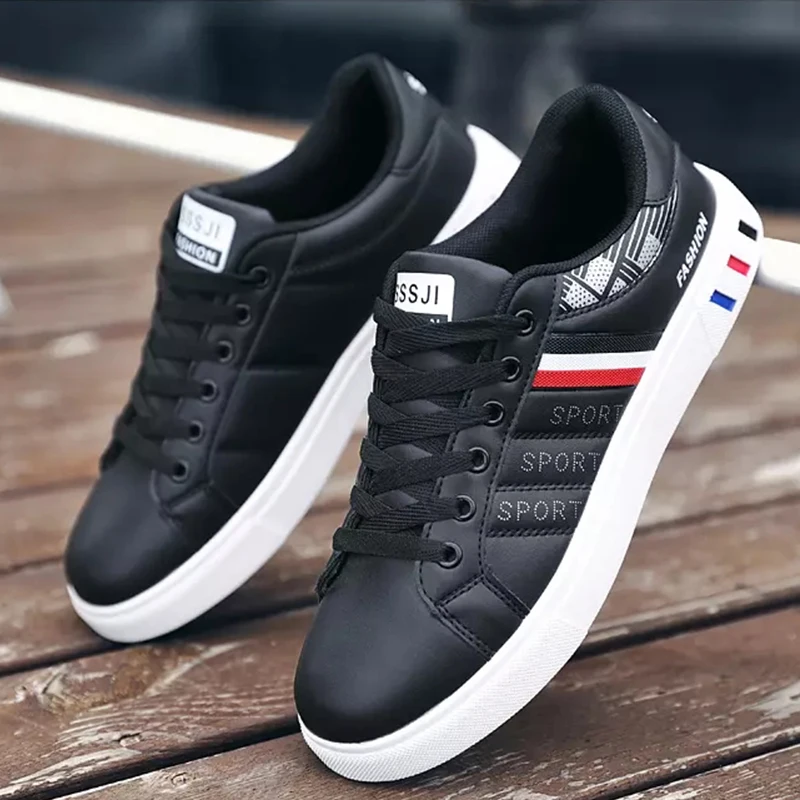 High Quality Men's PU Leather Casual Sneakers Comfortable Man Shoes Outdoor Walking Shoe Male Shoes Zapatos De Hombre