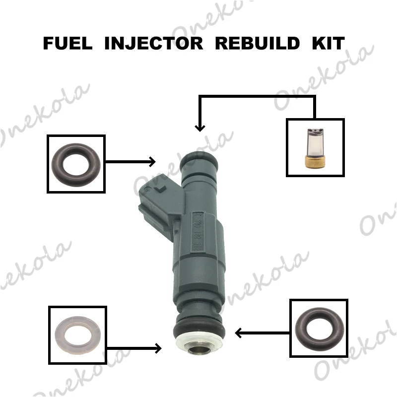 

Fuel Injector Service Repair Kit Filters Orings Seals Grommets for BYD F6 HAIMA Hippocampal 3 0280156315