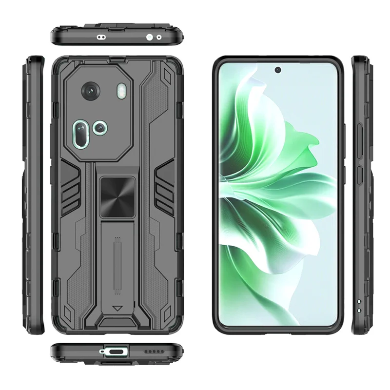 Для OPPO Reno 11 5G чехол автомобильный магнитный держатель подставка Armor Funda для Reno11 6 7