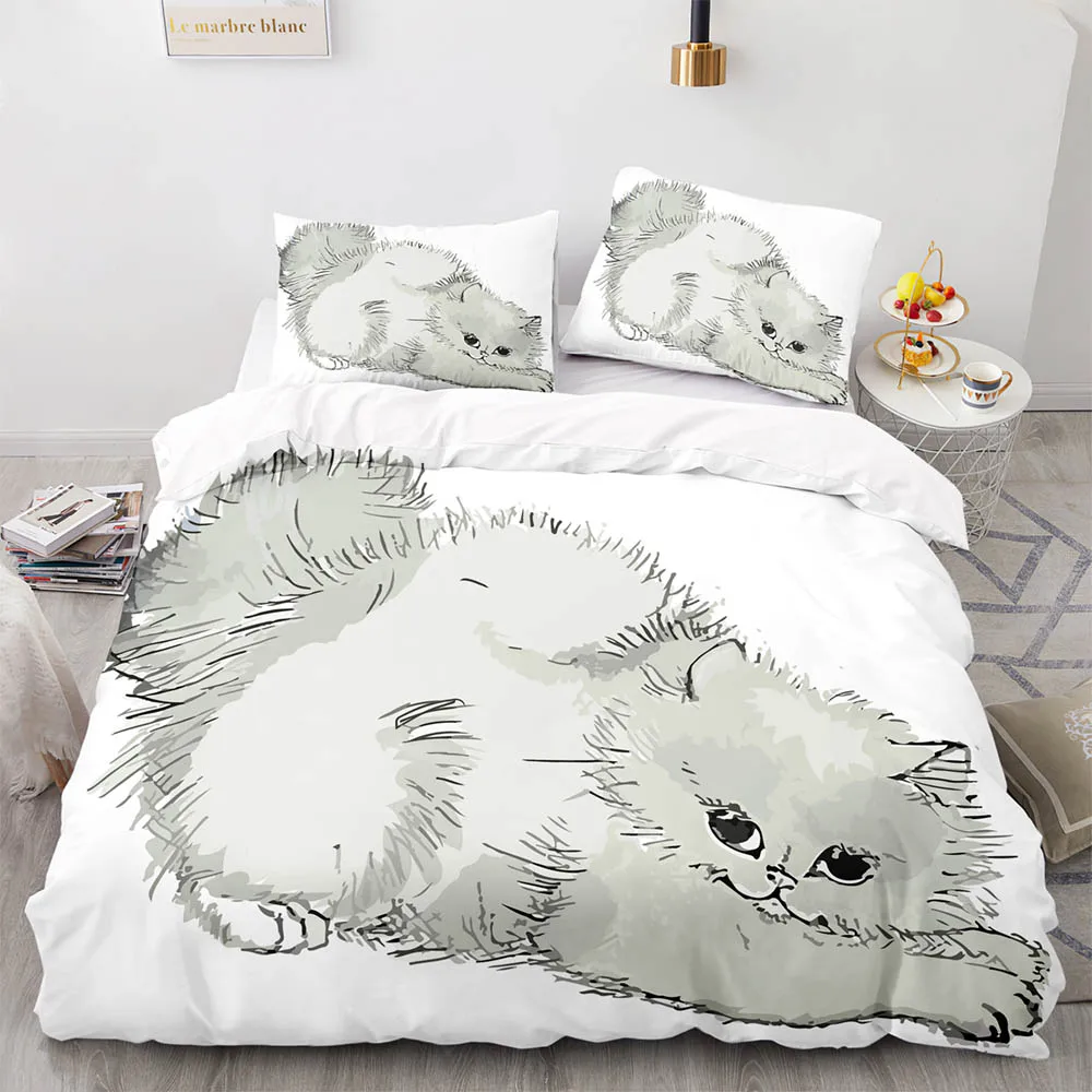 Набор постельного белья в акварельном стиле с изображением совы горячая