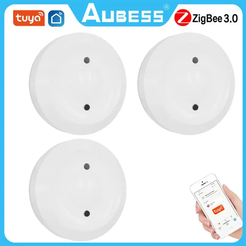 

Tuya Zigbee Water Leakage Alarm Water Leak Sensor Detector Flood Alert Overflow Security Alarm System Works With Tuya Gateway