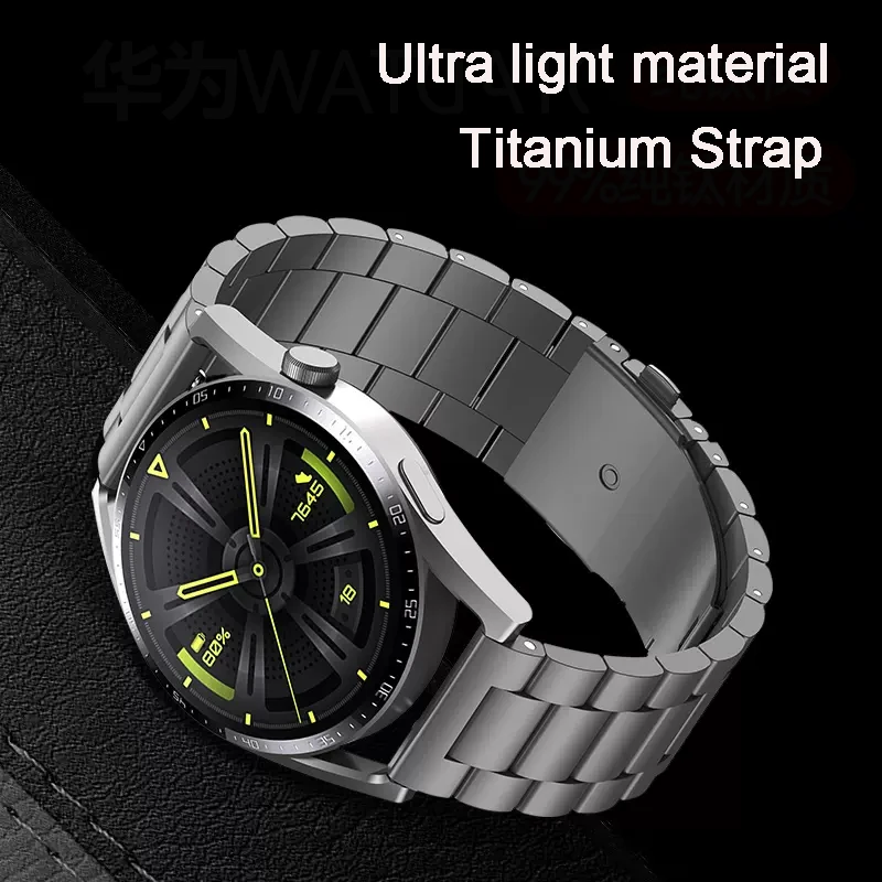 Ultra Light 22mm Titanium Watchband For HUAWEI GT Series GT3 46mm/ GT2 46mm /GT2 pro 46mm Strap Business Men's Light watch strap