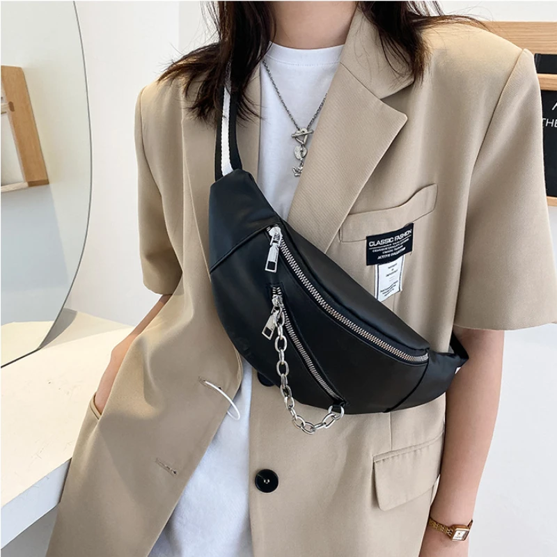 Women Waist Bag Ladies Fanny Pack Designer Crossbody Bags for Woman 2022 Fashion Belly Hip Sack Chest Banana Female Bum Belt Bag