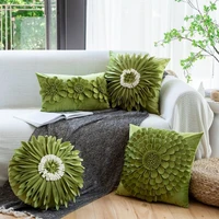 light luxury avocado green pillow living room sofa waist pillow pillow room bedroom decorative pillowcase