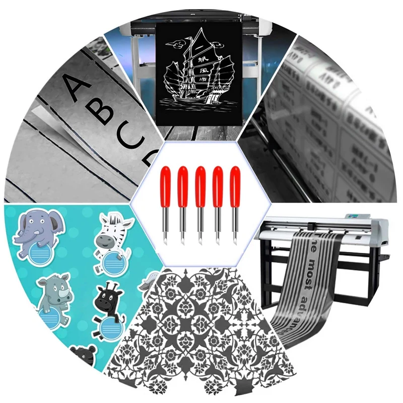 50 шт. Сменные режущие лезвия для Cricut Explore Air 2 /Air 3/Maker expressions 45 градусов стандартные