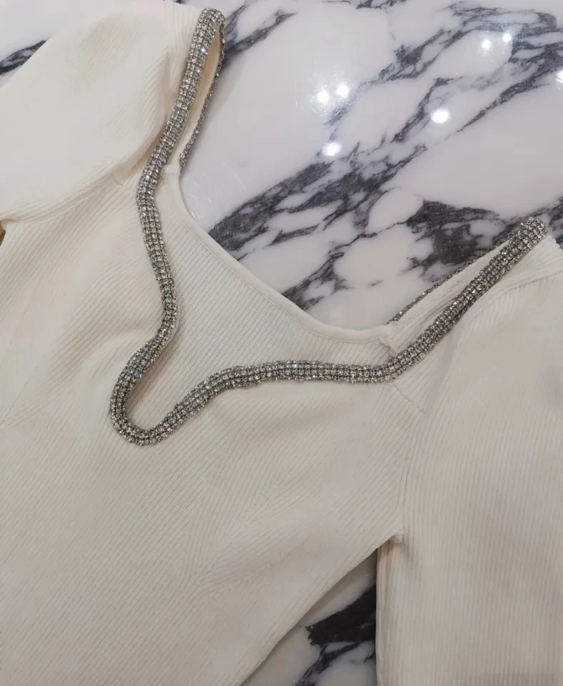 Новинка 2024 модная женская футболка Sprign высокого качества с белыми перьями без