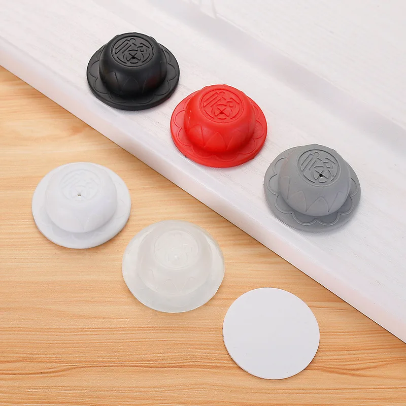 

Mute Non-punch Silicone Door Stopper Anti Collision Doors Suction Device For Toilet Rubber Against Type Rectilinear And Curved