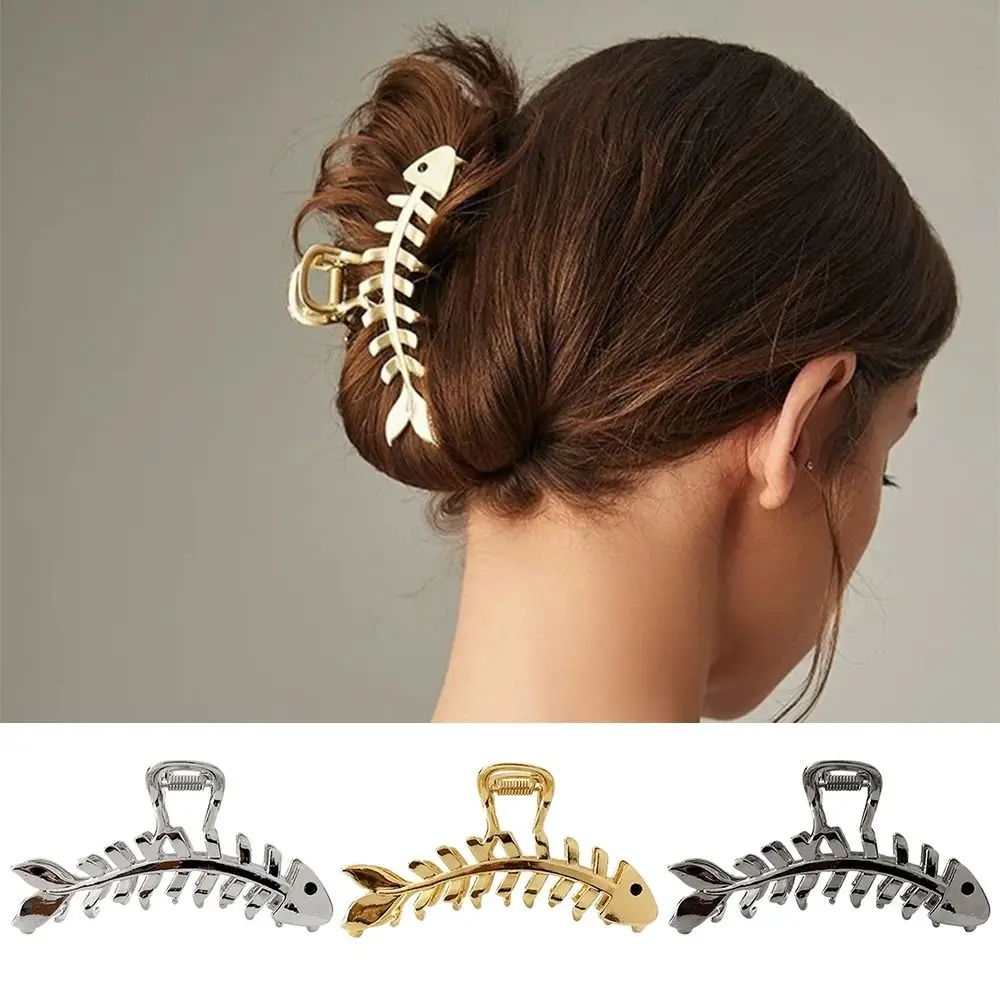 

Charm Women Barrettes Headwear Hair Grip Accessories Hair Clamp Fish Bone Hair Clips Fishbone Hair Claw