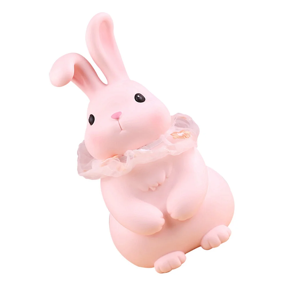 

Bank Piggy Coin Girls Money Rabbit Kids Banks Cartoon Figurine Children Bunny Child Tabletop Cute Animal Saving Gifts Adults Box