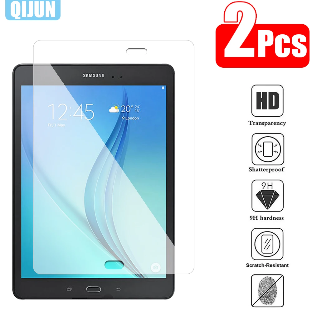 Tablette Gehärtetem Glas Film Für Samsung Galaxy Tab Ein 9.7 "2015 Proof Explosions Schutz Bildschirm Schutz 2Pcs Sm-T550 Sm-T555