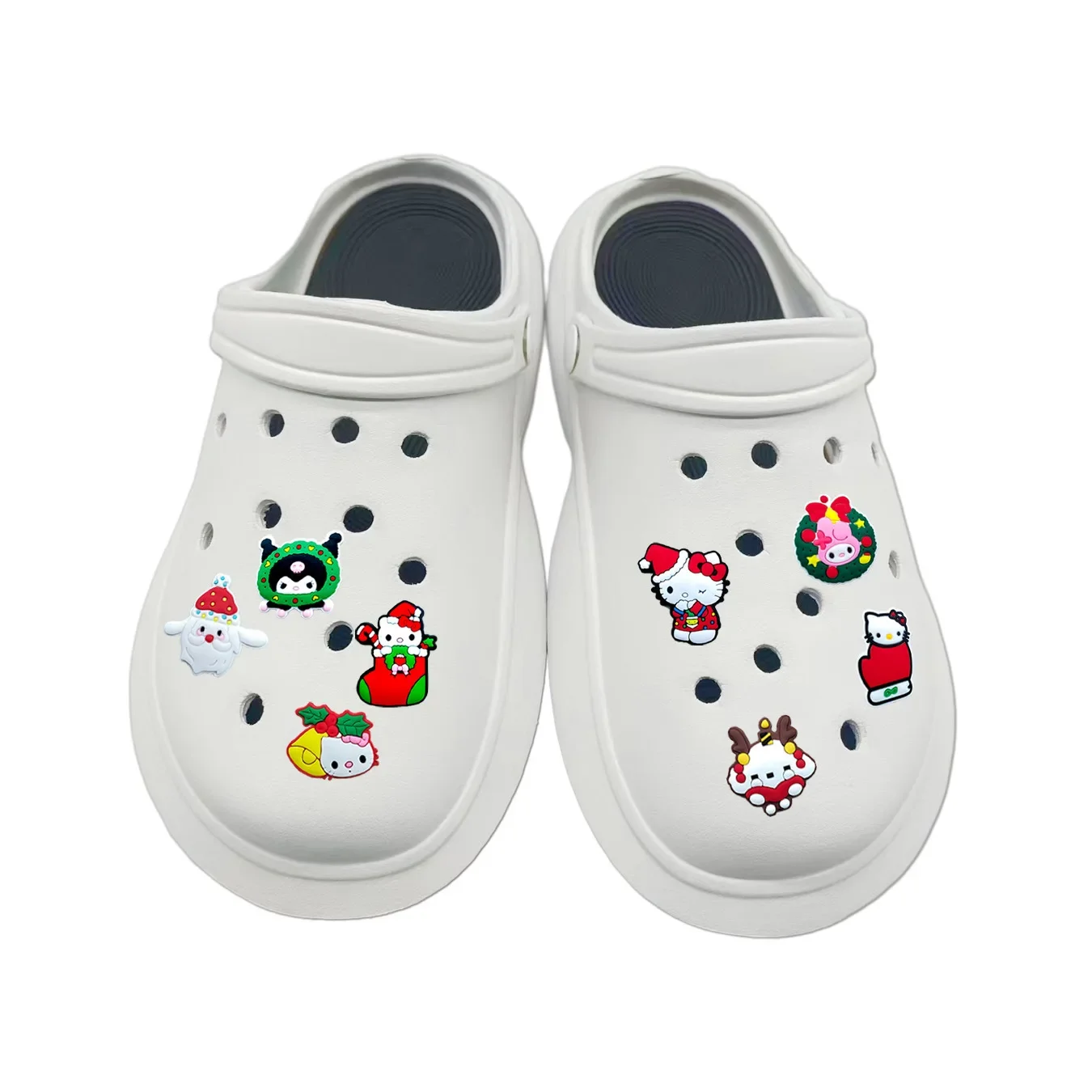 20 шт./компл. рождественская серия HelloKittys Kuromi для обуви с героями мультфильмов