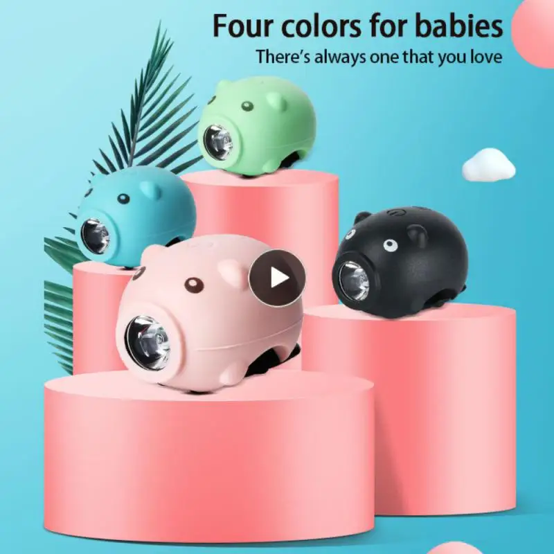 

Bicycle Front Light Children's Balance Car Tail Lights 5 Sound Effect Bell Piggy Style Outdoor Night Riding Ride-On Accessories