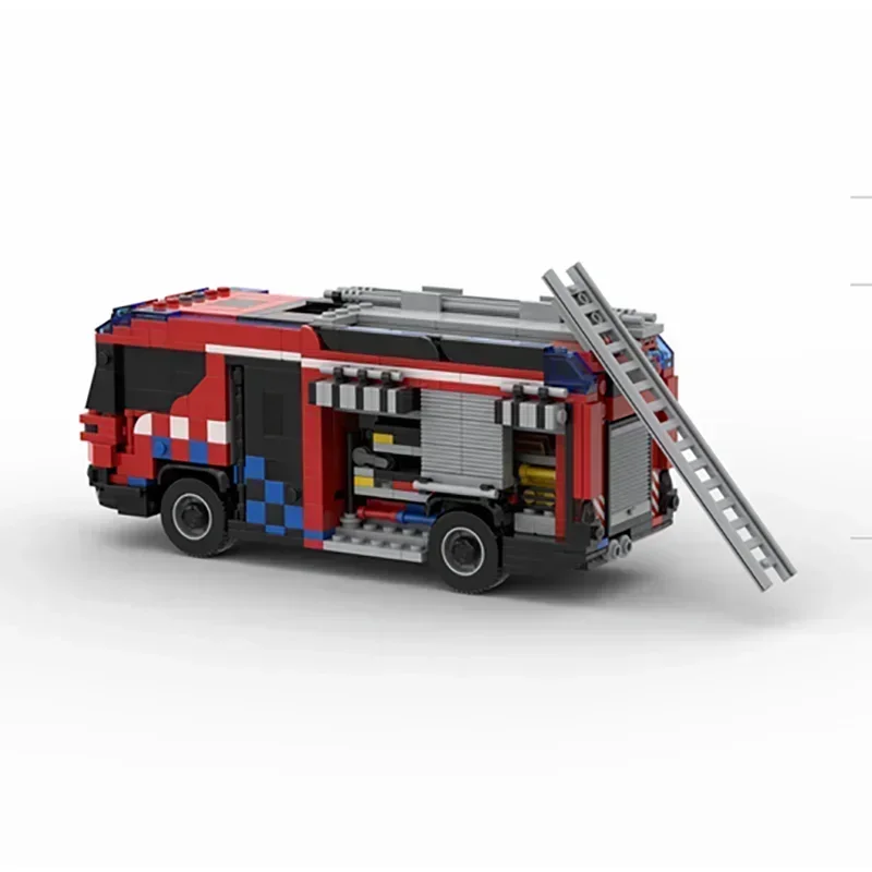 Конструктор Moc модель автомобиля Amsterdam RT гибридная пожарная машина технология