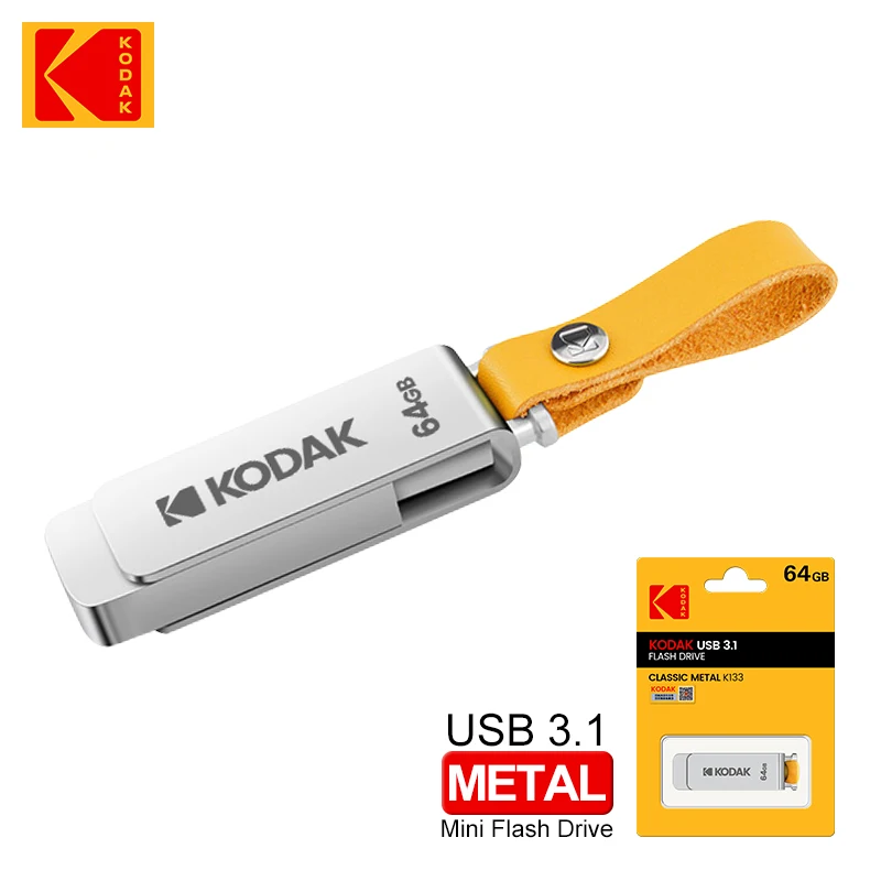 

Kodak USB3.0 Metal USB Flash Drive 32GB 64GB 128GB 256GB Lanyard Pen Drive OTG Pendrive Memory Stick Drives U Disk Waterproof