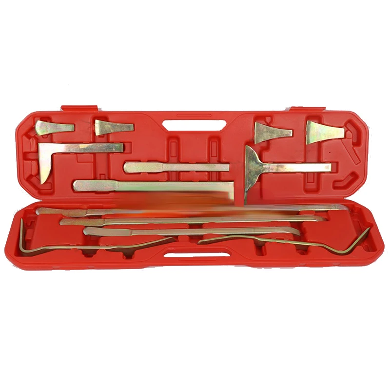 

Repair Tools,Garage workshop hand tools, Car panel beating hammers dolly Car Dent Repair 13pcs/Set Body Pry Bars And Wedge Tools