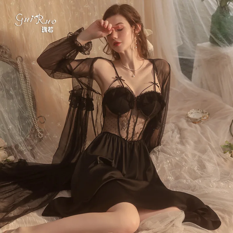 

Новая Пижама Oloey с нагрудной подушкой собирается в горошек, частная ночная рубашка, верхняя одежда и домашний костюм сексуальный костюм