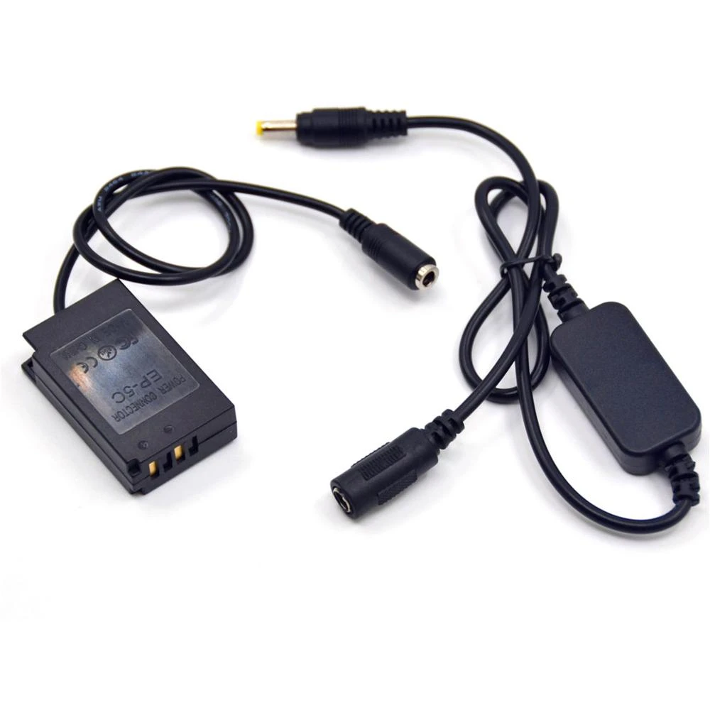 Кабель питания с понижением напряжения 12-24 В + искусственная батарея для Canon EOS Rebel