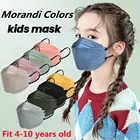 Маски Mascarillas FFP2 для детей Mascarilla KN95, сертифицированные FFP2MASK, детская респираторная маска FPP2 Morandi, многоцветная маска fp2
