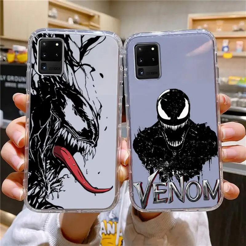 

Venom Phone Case For Samsung Galaxy S10 S10e A70 Edge S22 S23 Plus Ultra Note10 Transparent Cove