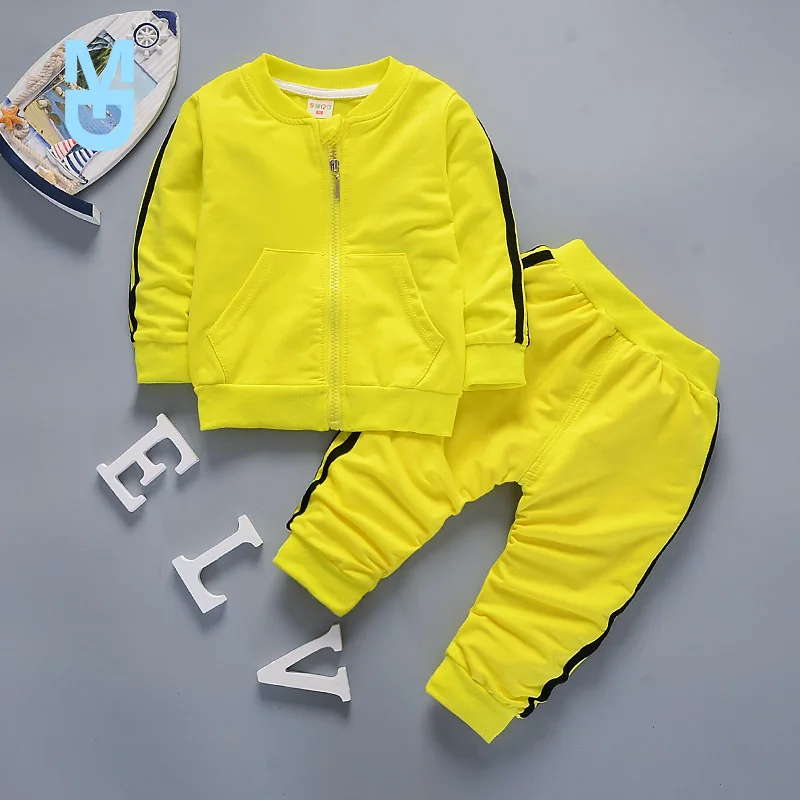 New Boys Clothes 2022 Casual Children Clothing Set Spring Autumn Zipper Leisure Sports Suit Jacket + Pants Kids Bebes Jogging